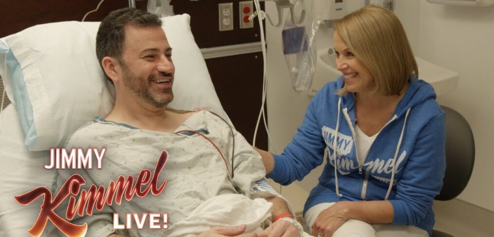 Jimmy Kimmel with Katie Couric