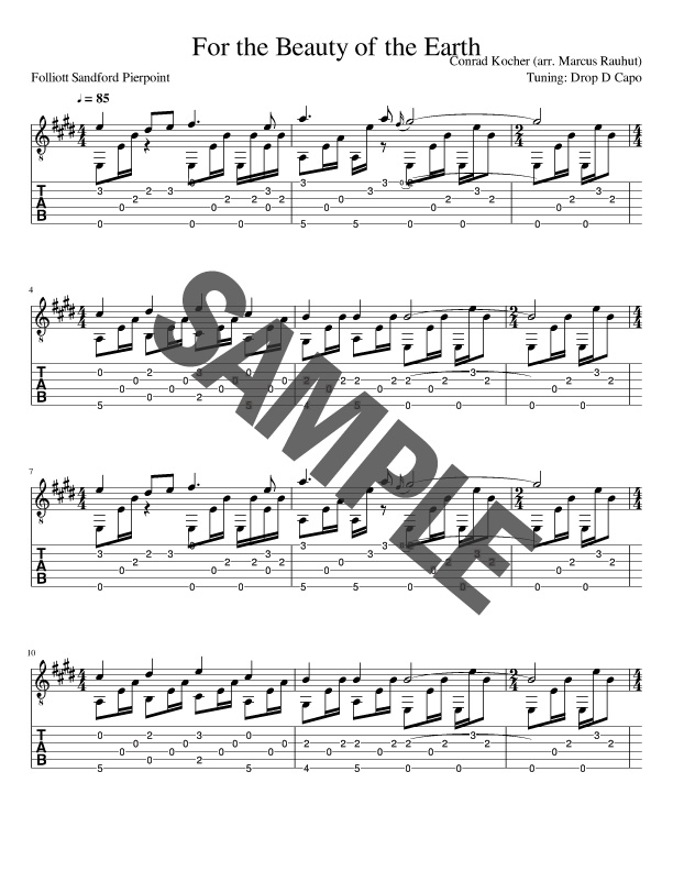 Sheet music sample