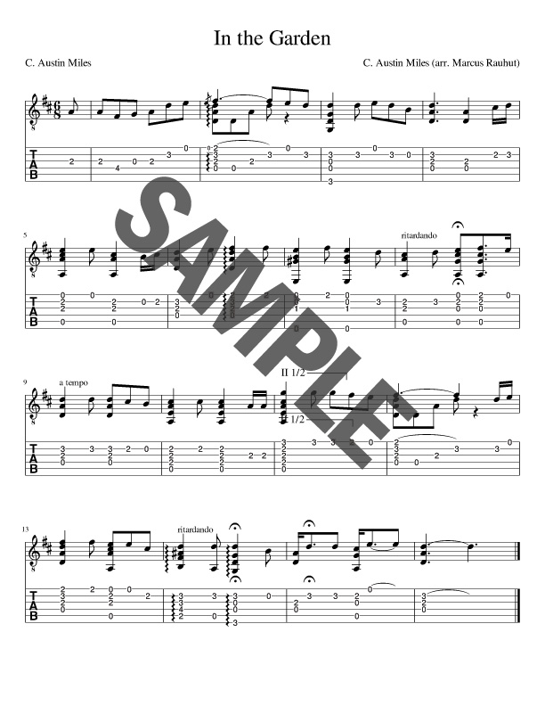 sheet music sample